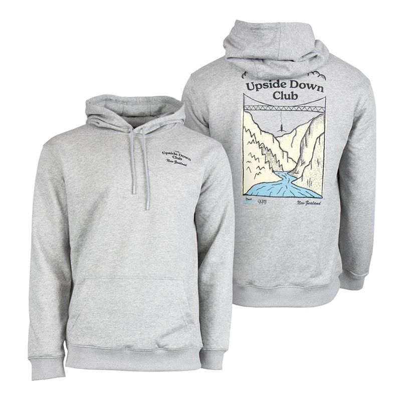 Upside Down Club - Queenstown Kawarau - Hoody - Grey
