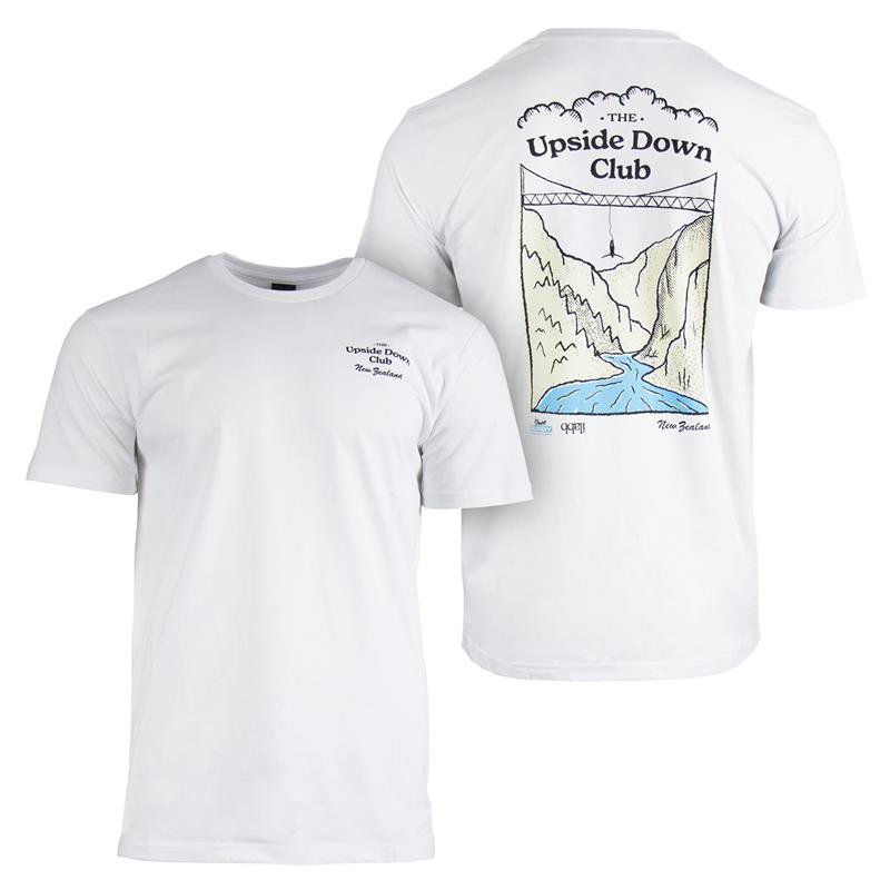 Upside Down Club - Queenstown Kawarau - Tee - White